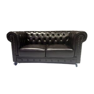 Double Seater Chesterfield - Brown