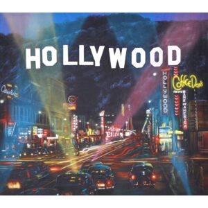 Hollywood at Night Painted Backdrop BD-0222