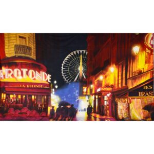 La Rotonde Paris Painted Backdrop BD-0511