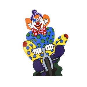 Cutout - Clown on Bike