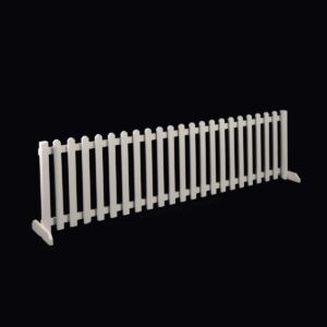 Medium White Picket Fence