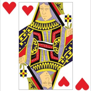 Cutout - Queen of Hearts Playing Card