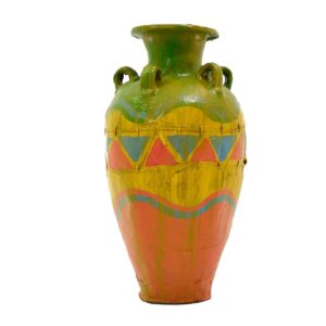 Large Colourful Mexican Style Urn