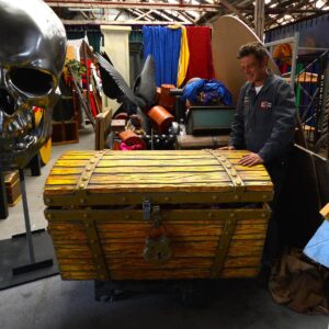 Giant Treasure Chest on Wheels-0