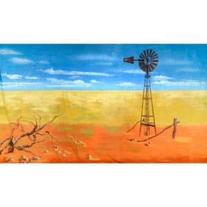Australian Outback Windmill Painted Backdrop BD-0909