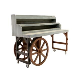 Cart 15 - 3 Tiered Rustic Cart