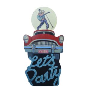 Cutout - Lets Party Sign