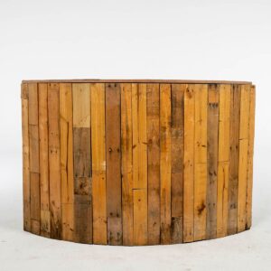 Wooden Curved Bar Section