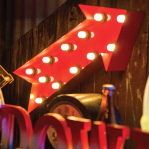 Illuminated Marquee Arrow Sign-0