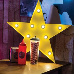 Illuminated Marquee Star Sign-0