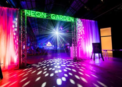 Neon Garden Theme - Sydney Prop Specialists