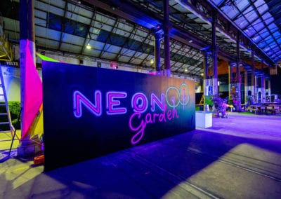 Neon Garden Theme - Sydney Prop Specialists