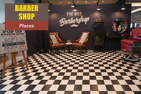 Barber Shop Theme - Place Themes -  Sydney Prop Specialists