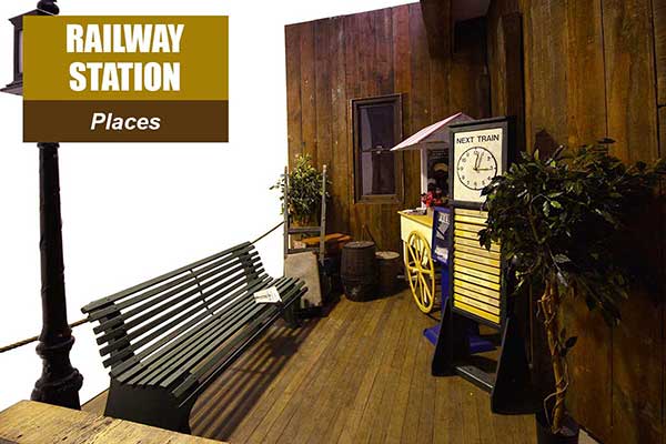 Railway Station Theme - Place Themes -  Sydney Prop Specialists