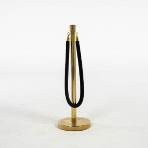 Bollard Gold with black rope