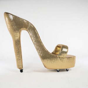 Giant Gold Stiletto Shoe