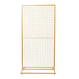 Rectangle Gold Mesh Wall