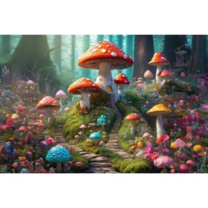 Alice Mushroom B Backdrop BD1101