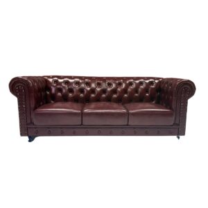 Triple Seater Chesterfield - Red