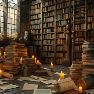 Medieval Library Backdrop BD1105