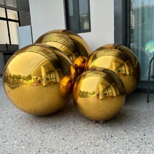 Gold Orb Spheres
