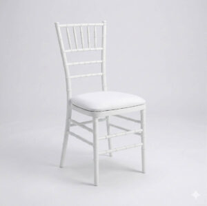 Tiffany Chair Resin White - TIFFRWH