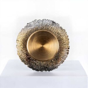 Charger Plate - Gilded Reef Scalloped Edge