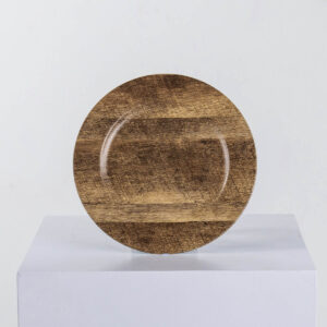 Charger Plate - Rustic Reclaimed Wood-Style