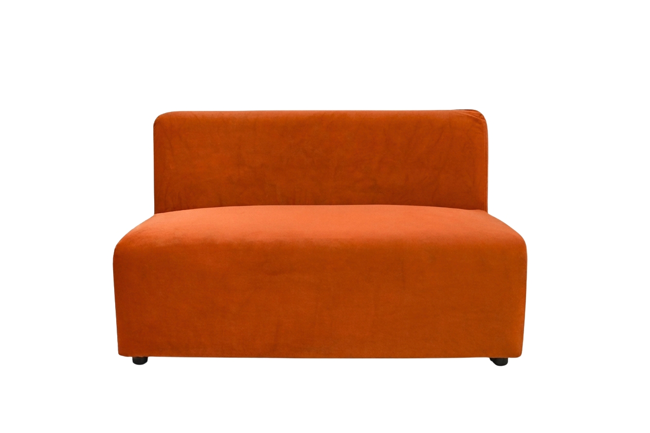 Chloe Lounge - Burnt Orange Cover - Banquette