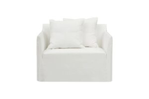 Joe Deep Lounge - White - Single Seater