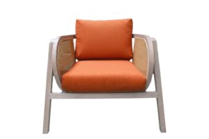Luka Lounge - Linen Burnt Orange - Single Seater
