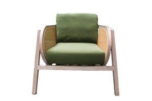 Luka Lounge - Velvet Moss Green - Single Seater