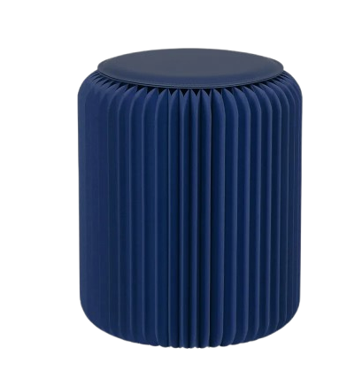 Melodeon Ottoman - Dark Blue