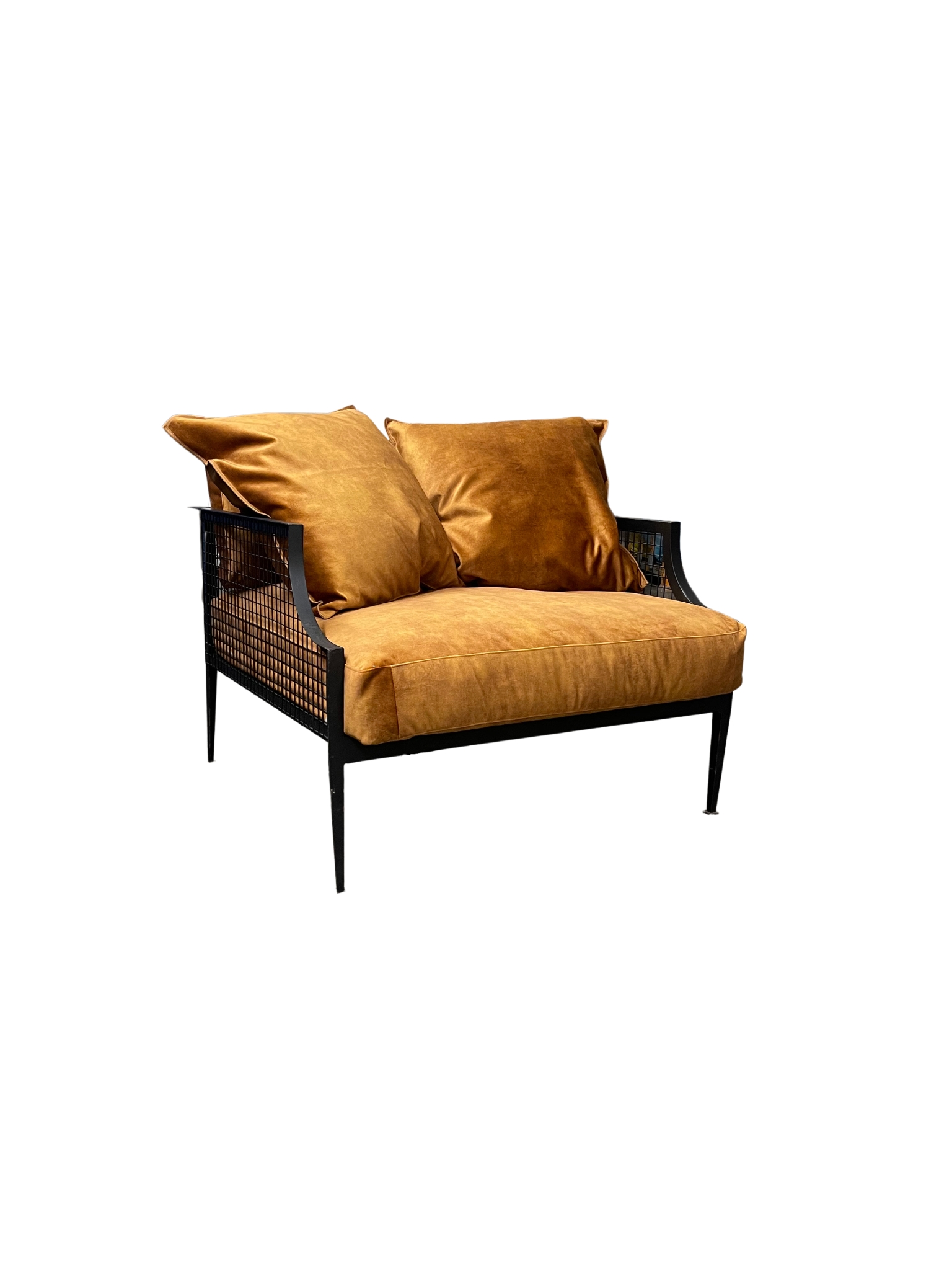 Rex Armchair - Rust Velvet