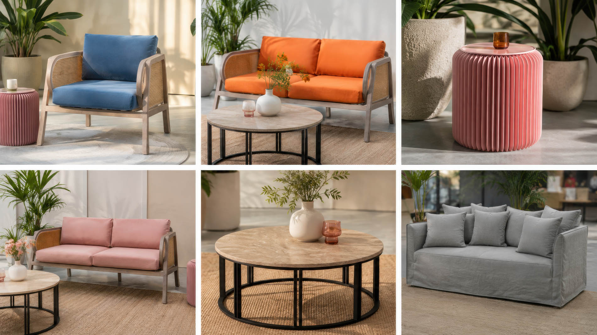 Designer lounging furniture collection