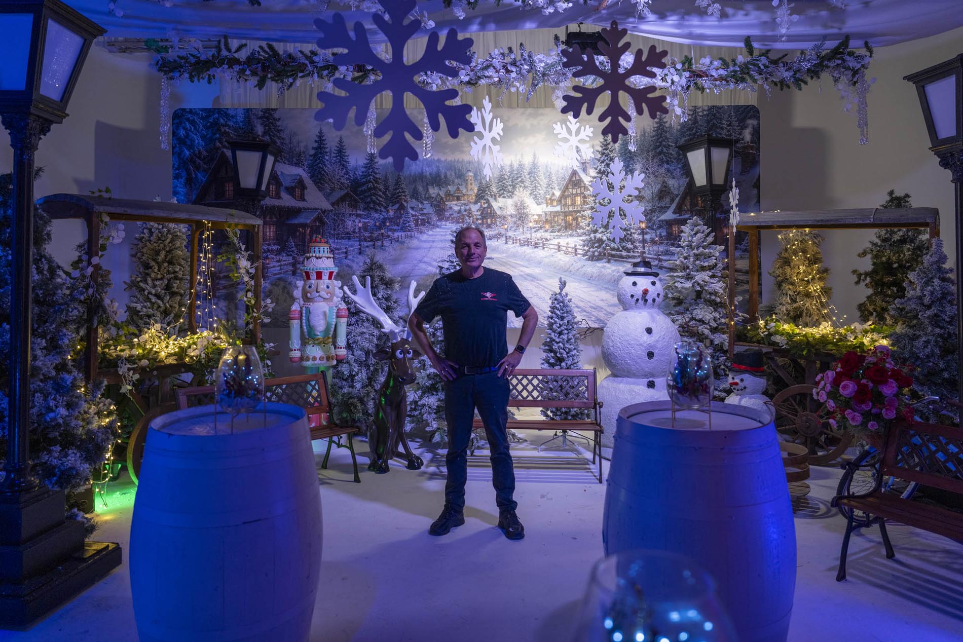 Fully styled Christmas theming vignette by Sydney Props